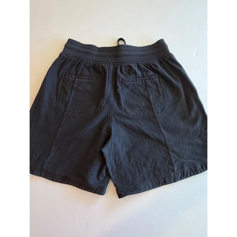 Athleta Cotton Blend Drawstring Utility Shorts with Front Patch‎ Pockets S